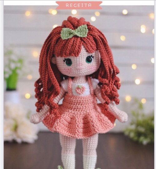 Receita Amigurumi Boneca Dulce