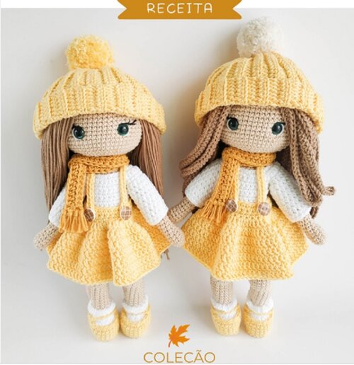 Receita Amigurumi Boneca Melissa