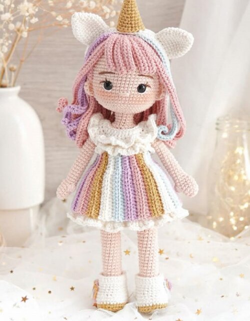 Receita Amigurumi Boneca Sofia
