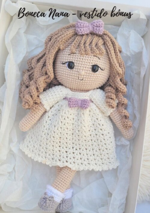 Receita Amigurumi Boneca NANA