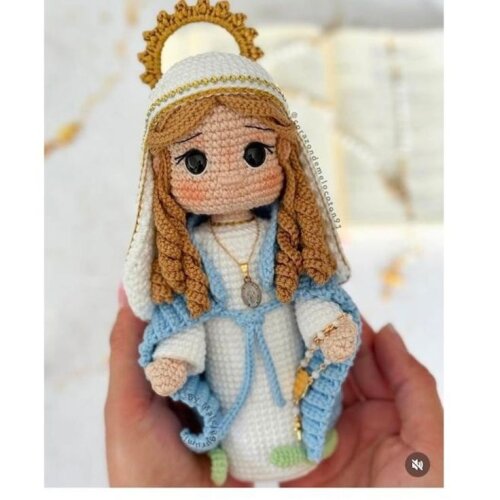 Receita Amigurumi Nossa Senhora das Graças