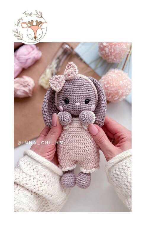 Receita Coelhinha Amigurumi