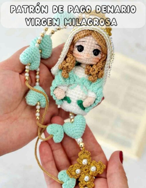 Receita Amigurumi Terço Santinha Nossa Senhora