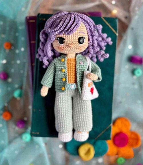 Receita Amigurumi Boneca