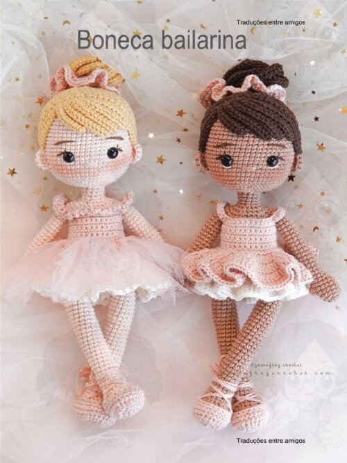 Receita Amigurumi Boneca Bailarina
