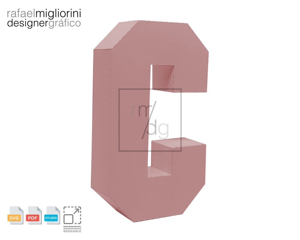 Letra C 3D