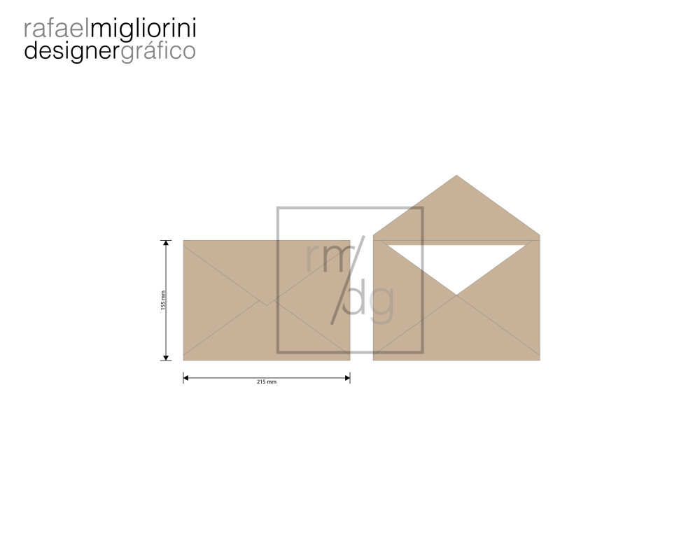 Envelope Convite - Modelo 1