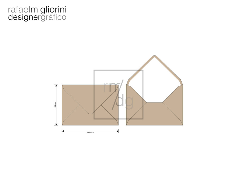 Envelope Convite - Modelo 4