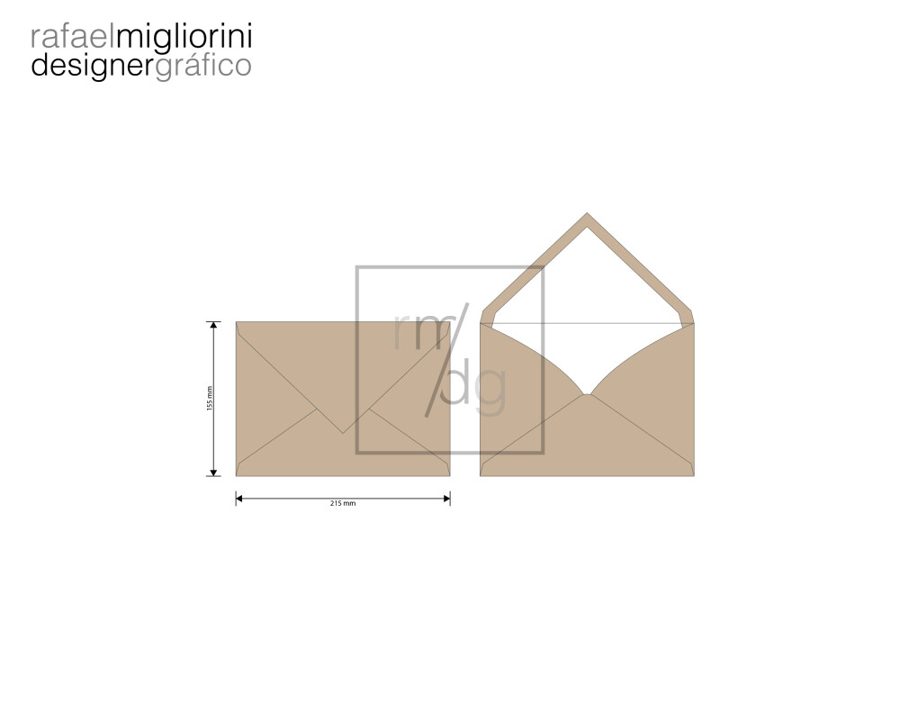 Envelope Convite - Modelo 7