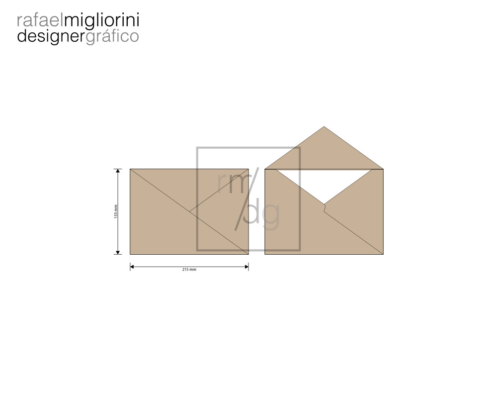 Envelope Convite - Modelo 10