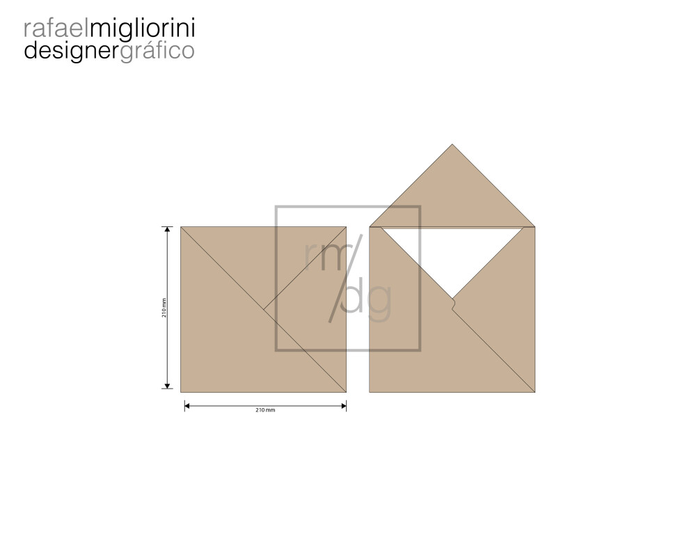 Envelope Convite - Modelo 12