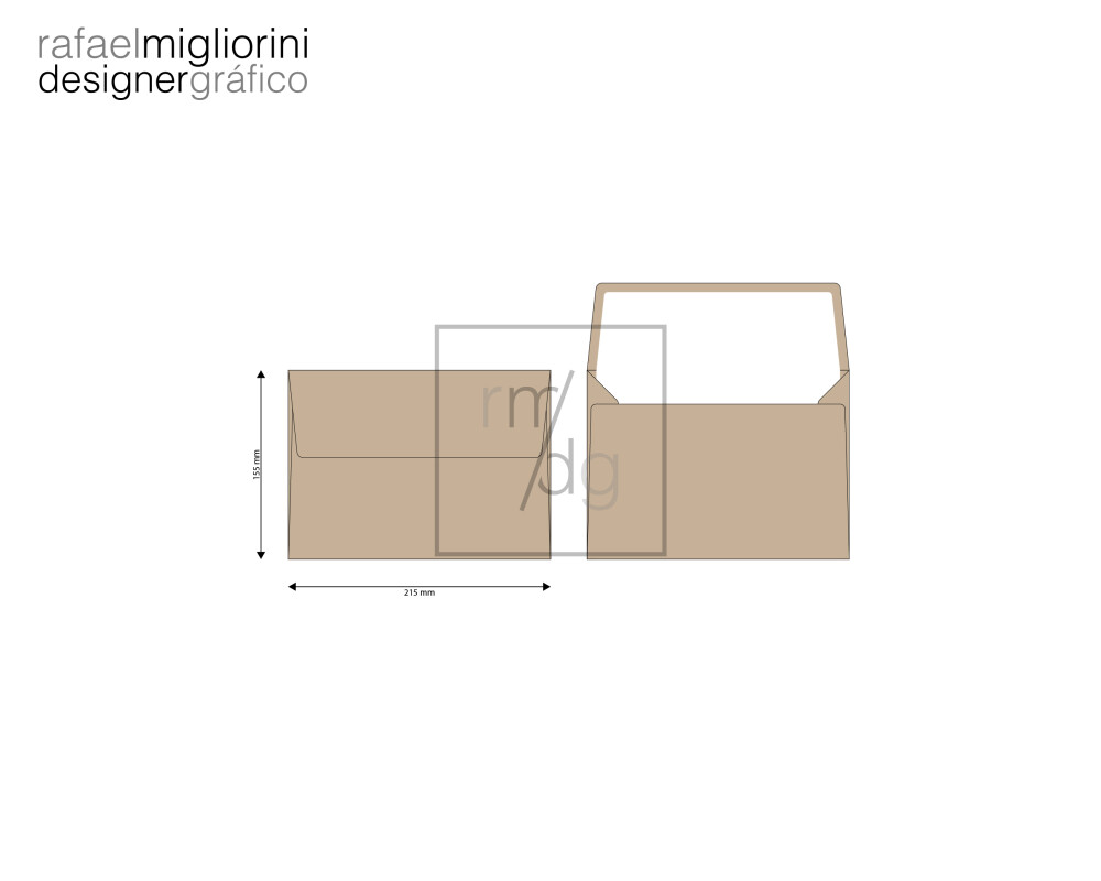 Envelope Convite - Modelo 19