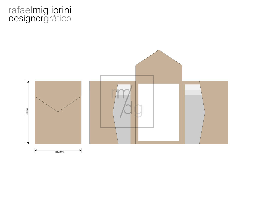Envelope Convite - Modelo 26