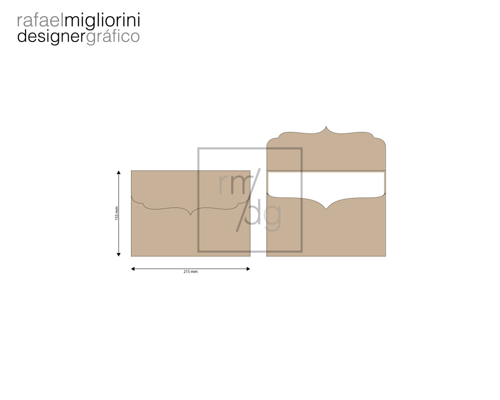 Envelope Convite - Modelo 35