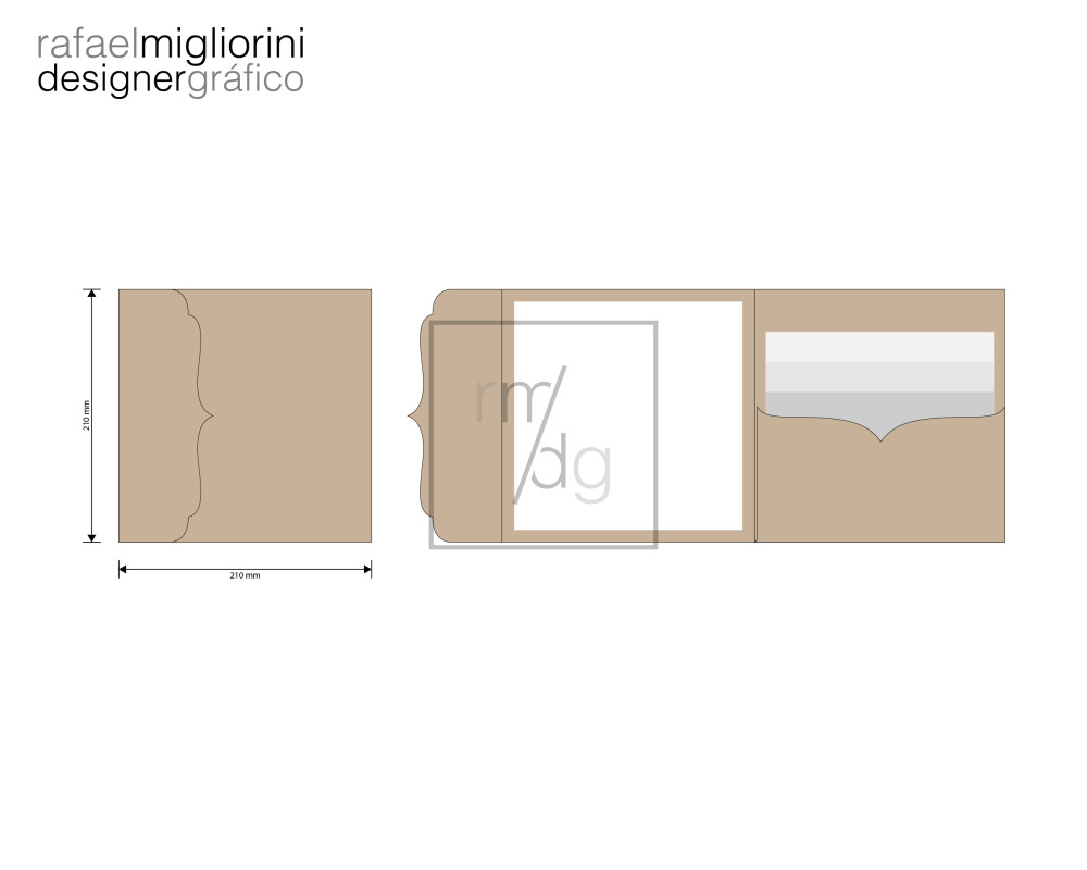 Envelope Convite - Modelo 39