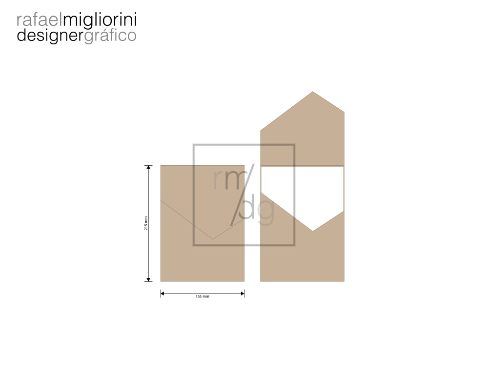 Envelope Convite - Modelo 54