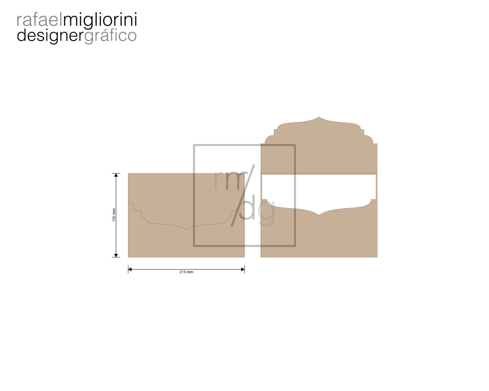 Envelope Convite - Modelo 62