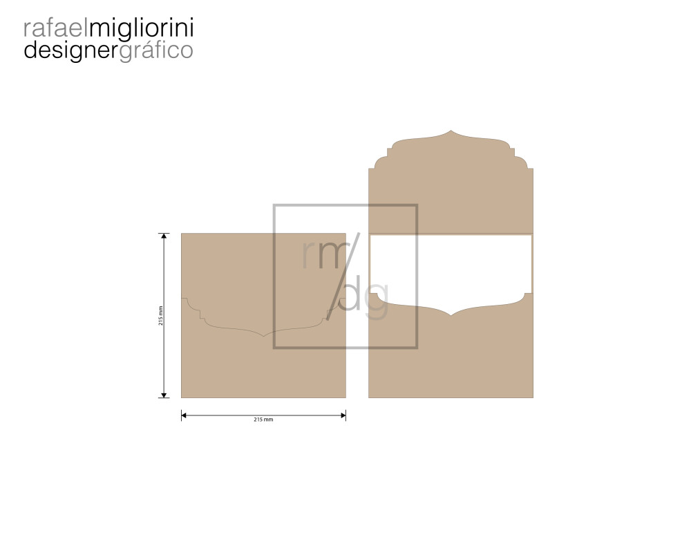 Envelope Convite - Modelo 64