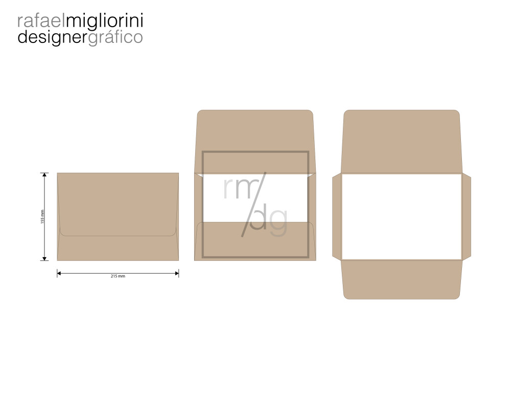 Envelope Convite - Modelo 68