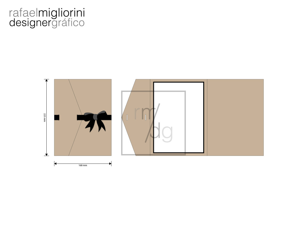 Envelope Convite - Modelo 124