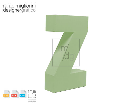 Letra Z 3D