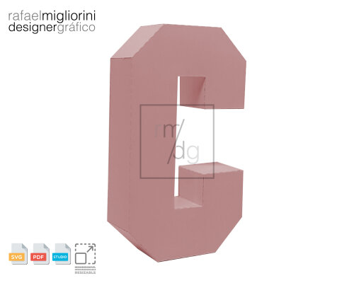 Letra C 3D