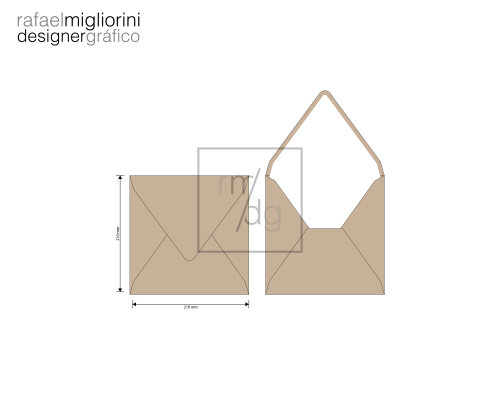 Envelope Convite - Modelo 6