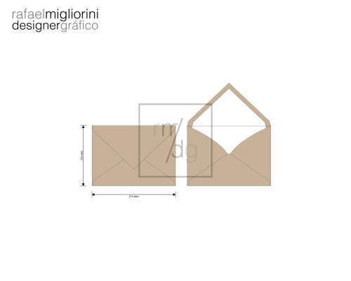 Envelope Convite - Modelo 7