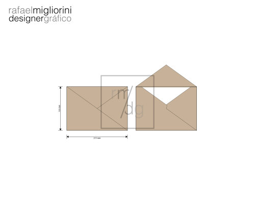 Envelope Convite - Modelo 10