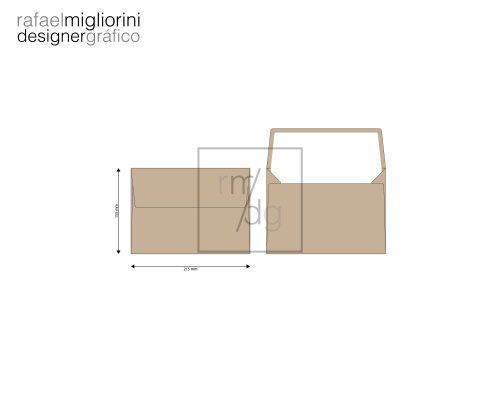 Envelope Convite - Modelo 19