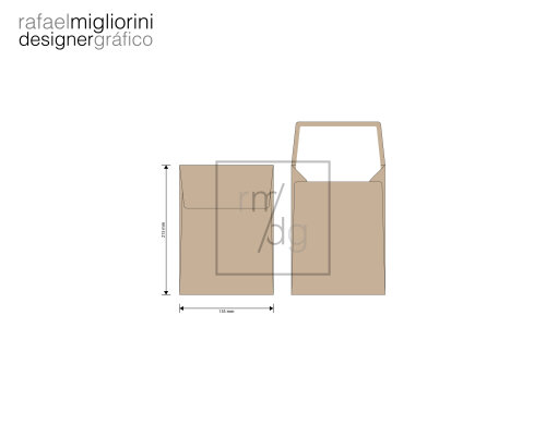 Envelope Convite - Modelo 20
