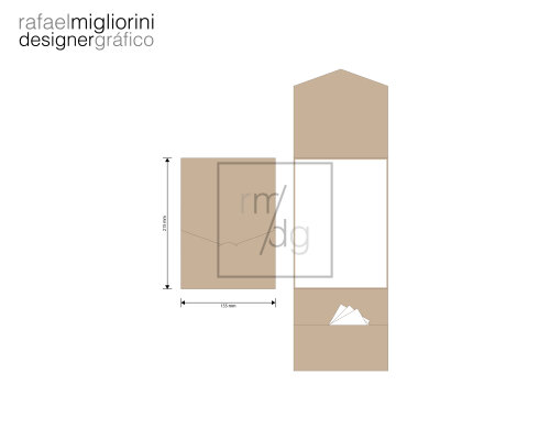 Envelope Convite - Modelo 23