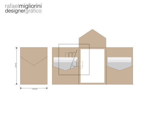 Envelope Convite - Modelo 25