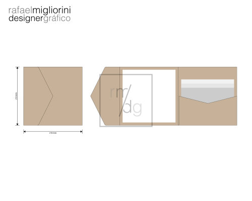 Envelope Convite - Modelo 30