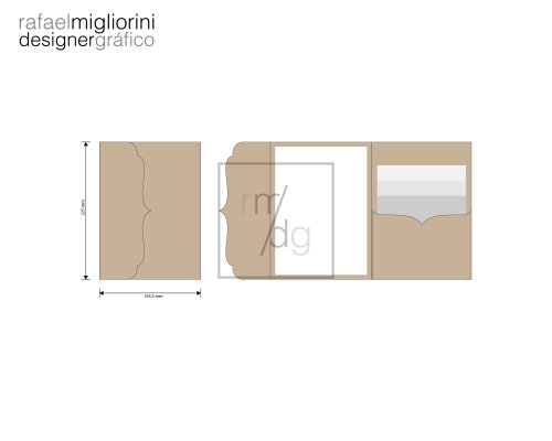Envelope Convite - Modelo 38