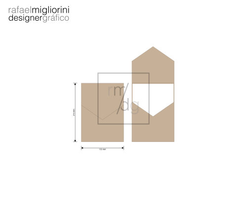 Envelope Convite - Modelo 45