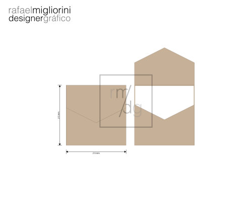 Envelope Convite - Modelo 46