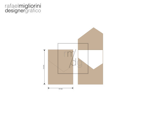 Envelope Convite - Modelo 54