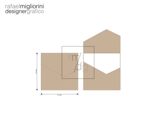 Envelope Convite - Modelo 55