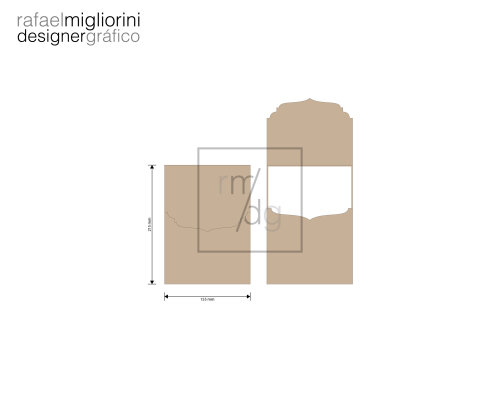 Envelope Convite - Modelo 63