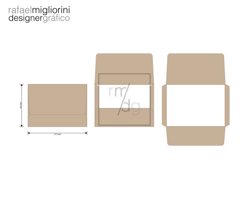 Envelope Convite - Modelo 68