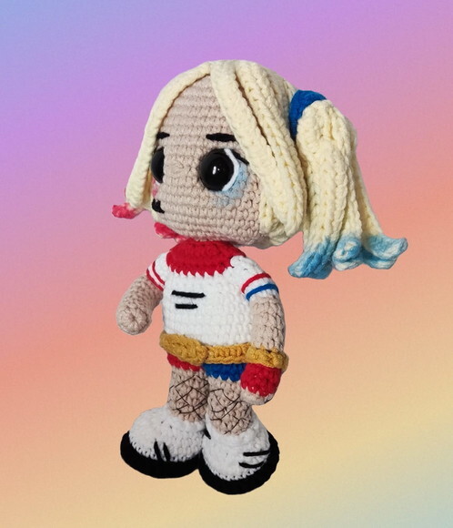 Amigurumi Articulável Arlequina