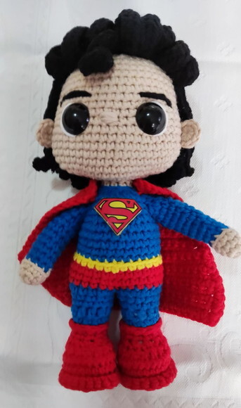 Amigurumi Articulável Super Homem