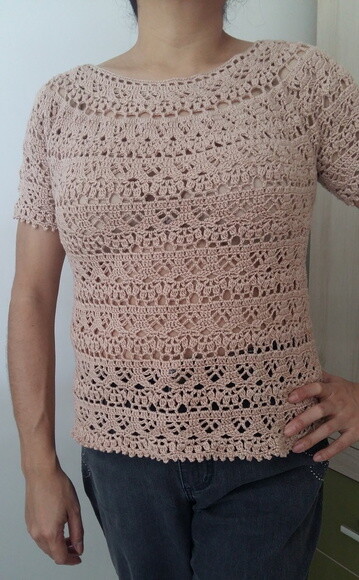 Blusa em Crochê Plus Size Brisa