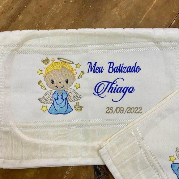 Toalha Batizado Menino