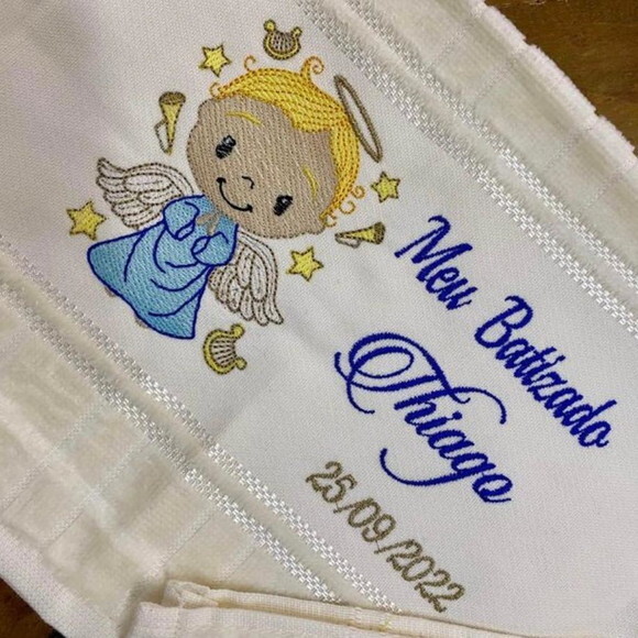Toalha Batizado Menino