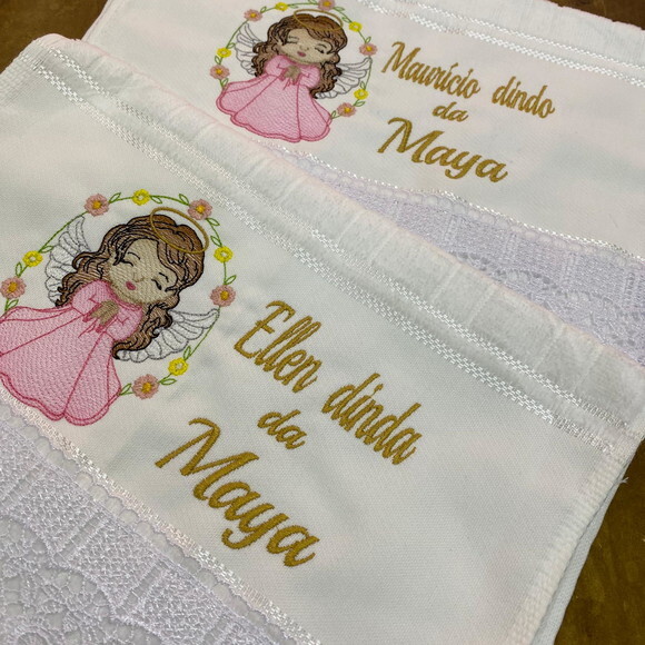 Toalha Batizado Menina