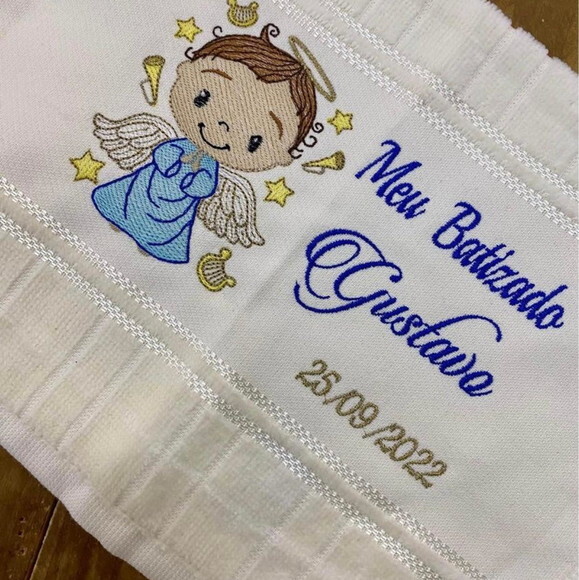 Toalha Batizado Menino