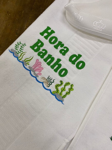 Toalha de Banho com Capuz Branco