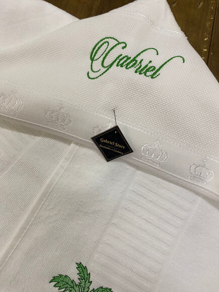 Toalha de Banho com Capuz Branco